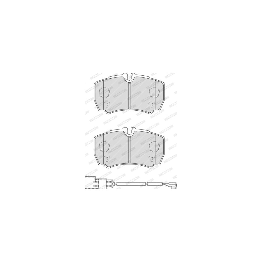 Ferodo Premier Fvr4251 Brake Pad Set Incl Wear Warning Contact With Accessories