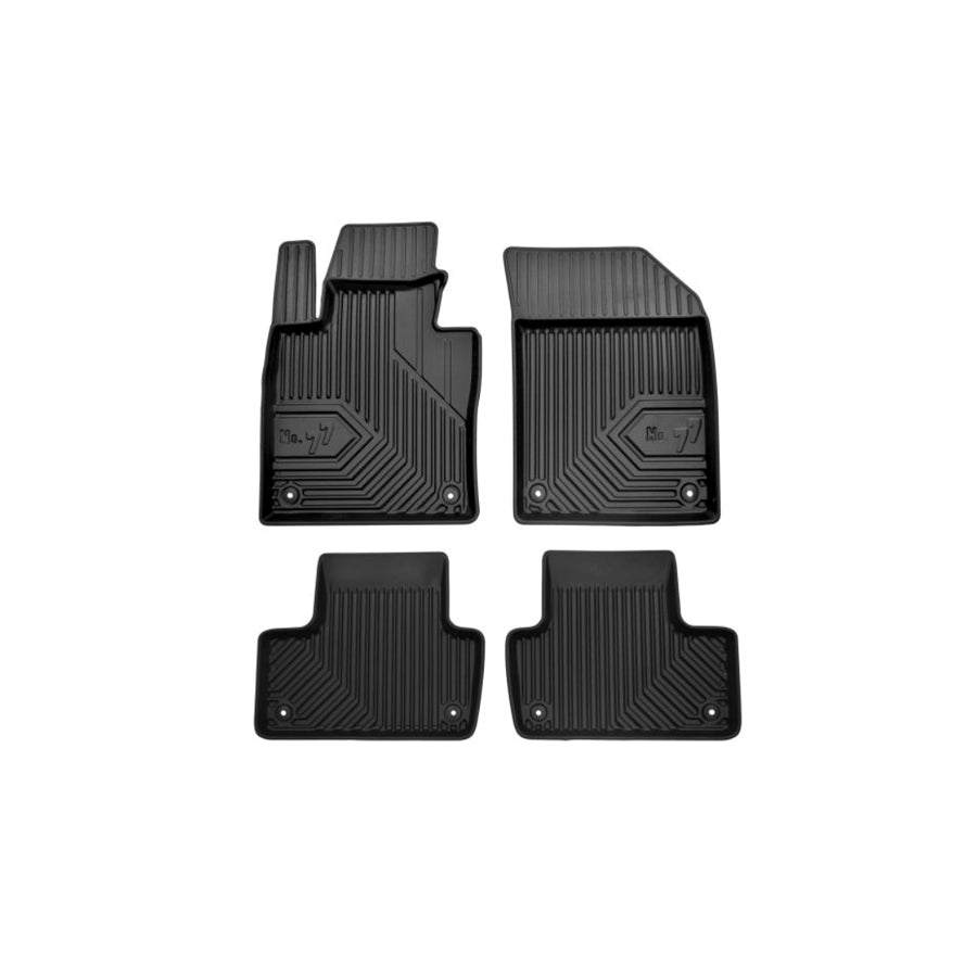 FROGUM Tailored 77407848 Floor mat set for VOLVO XC60 II (246) Elastomer, Front and Rear, Quantity: 4, Black, (LHD)