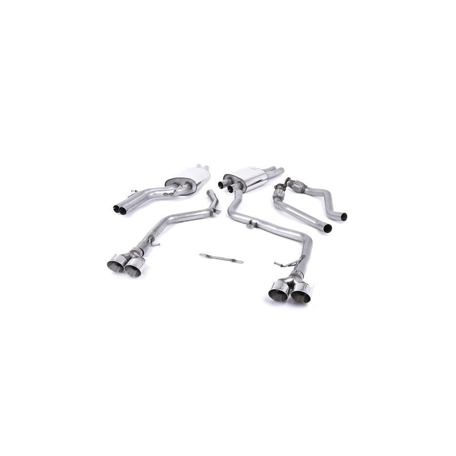 MillTek Audi S5 Non-Resonated Cat-Back Exhaust System