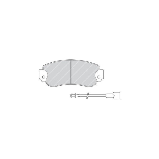 Ferodo Premier Fdb257 Brake Pad Set Incl Wear Warning Contact