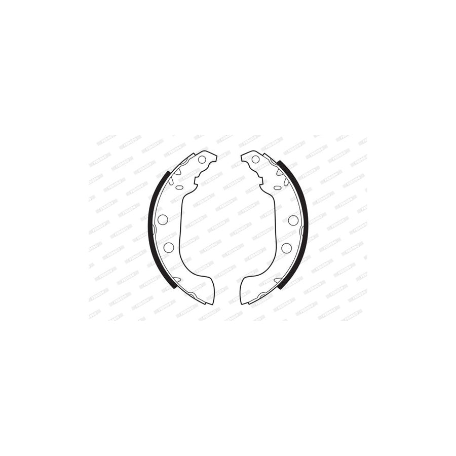 FERODO PREMIER FSB268 Brake Shoe Set with accessories