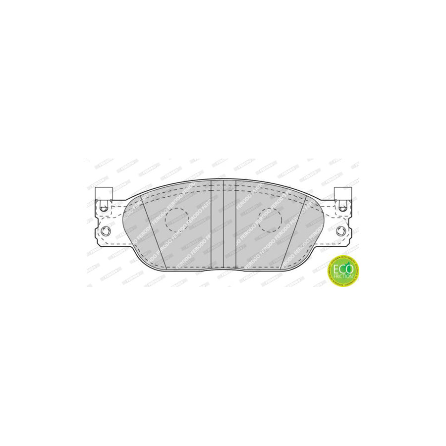 Ferodo Premier Eco Friction Fdb4389 Brake Pad Set For Jaguar S Type X200 Not Prepared For Wear Indicator With Accessories