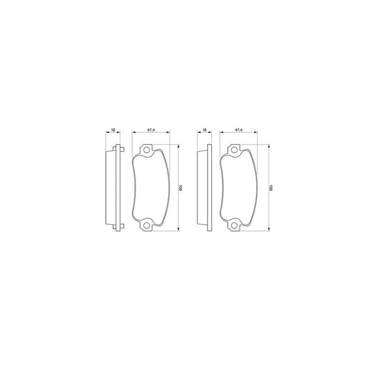 Bosch 0986467760 Brake Pad Set With Mounting Manual BP714