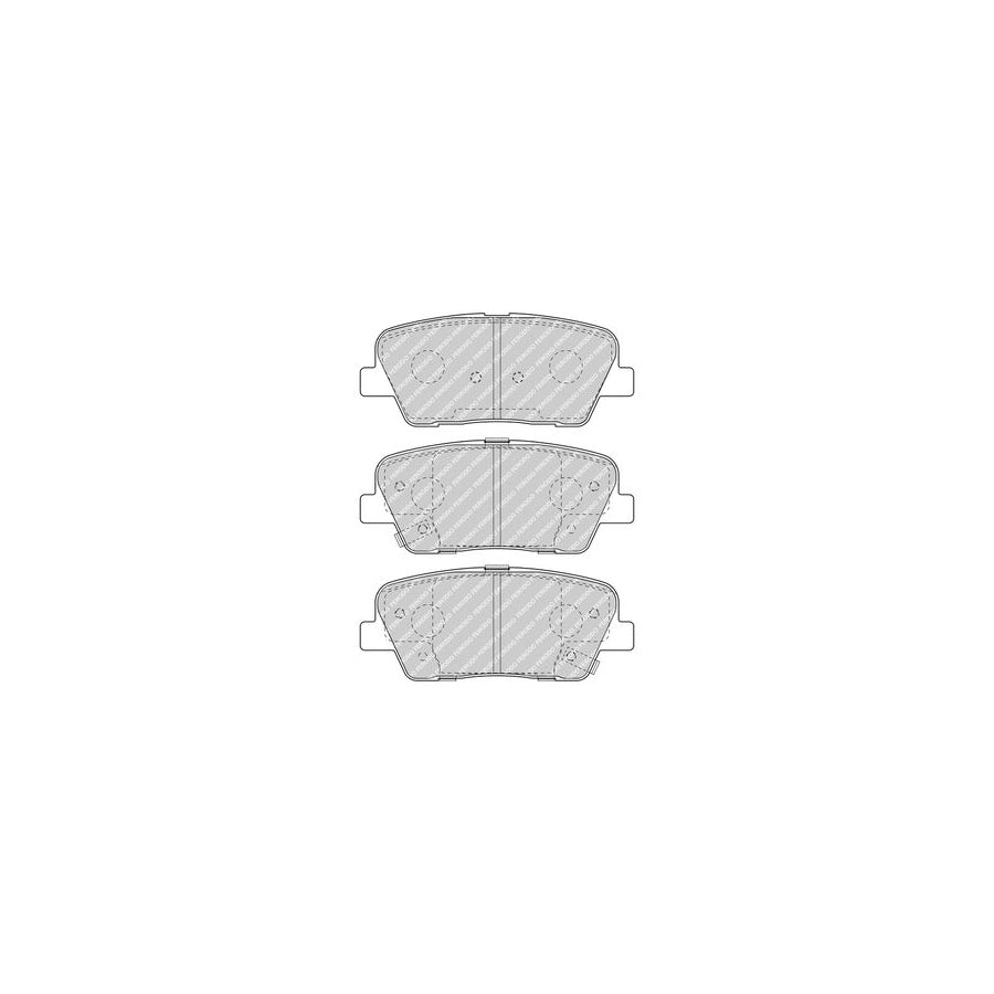 Ferodo Fdb4391 Brake Pad Set With Acoustic Wear Warning Without Accessories