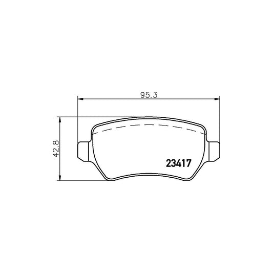Hella 8DB 355 011 361 Brake Pad Set Not Prepared For Wear Indicator With Brake Caliper Screws With Accessories
