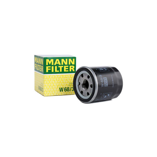 MANN-FILTER W 68/3 Oil Filter Spin-on Filter, with one anti-return valve