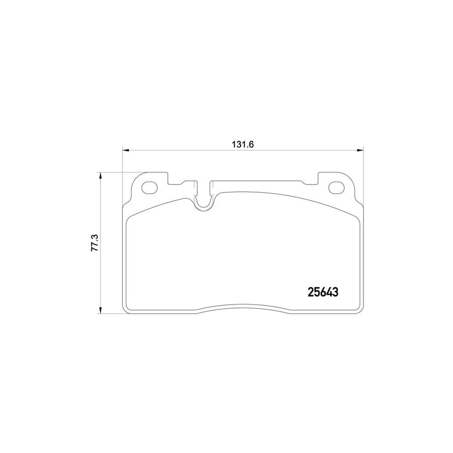 Brembo P 85 122 Brake Pad Set For Audi Q5 8Rb Prepared For Wear Indicator