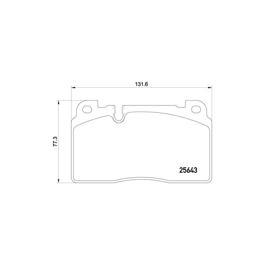 Brembo P 85 122 Brake Pad Set For Audi Q5 8Rb Prepared For Wear Indicator