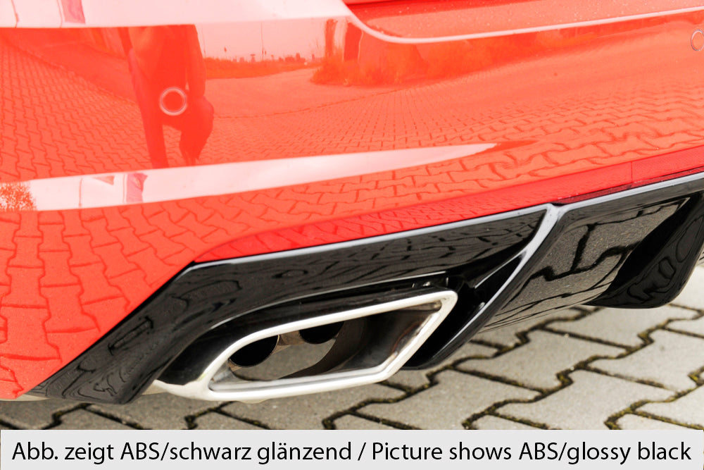 Rieger 00079016 Skoda 5E Octavia RS Rear Diffuser -  Matte Black