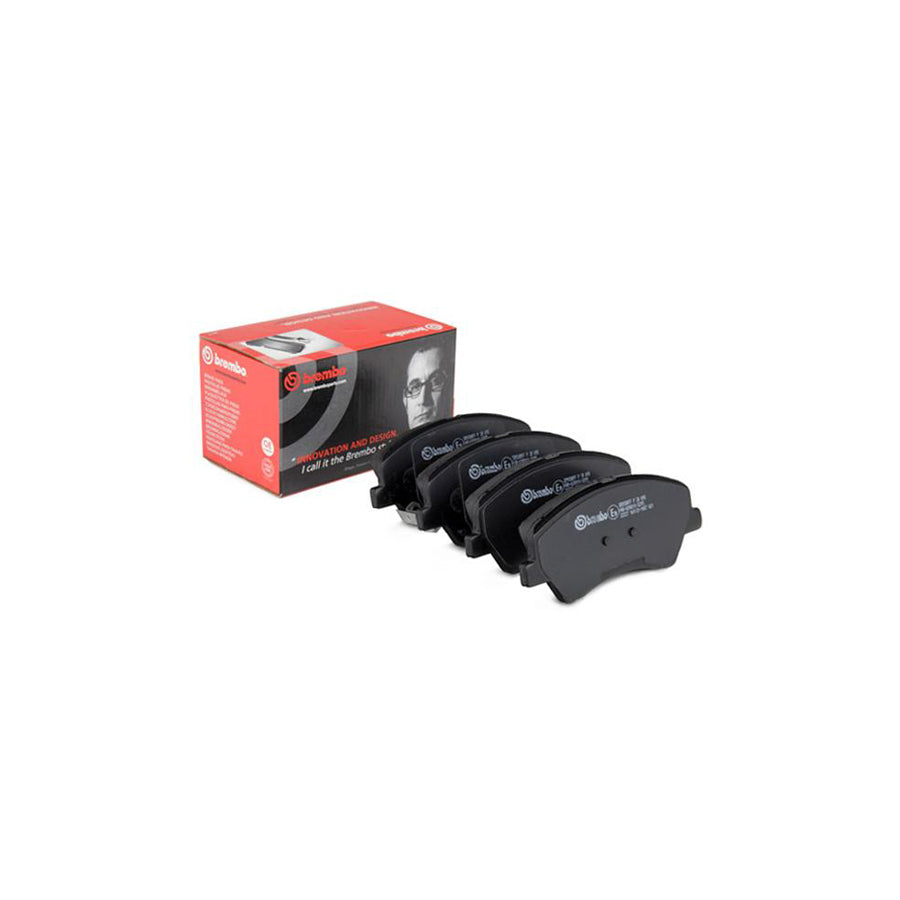 Brembo P 30 098 Brake Pad Set With Acoustic Wear Warning With Anti Squeak Plate