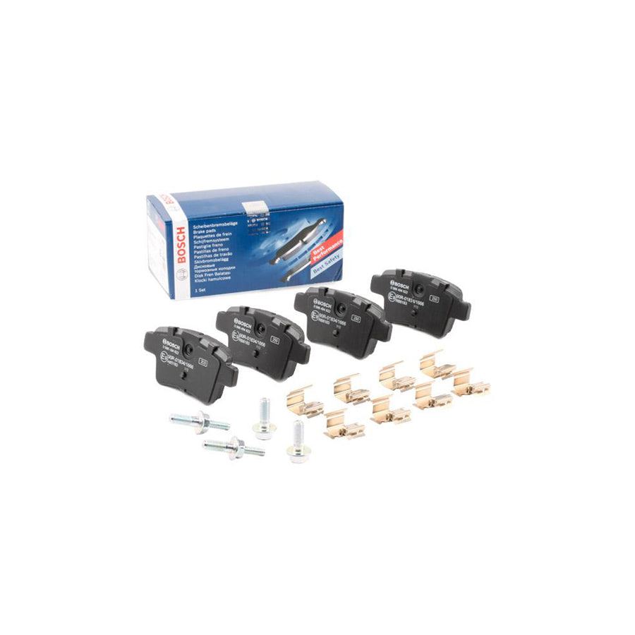 Bosch 0986494622 Brake Pad Set For CITROEN C4 With Anti Squeak Plate With Bolts Screws With Accessories BP1110