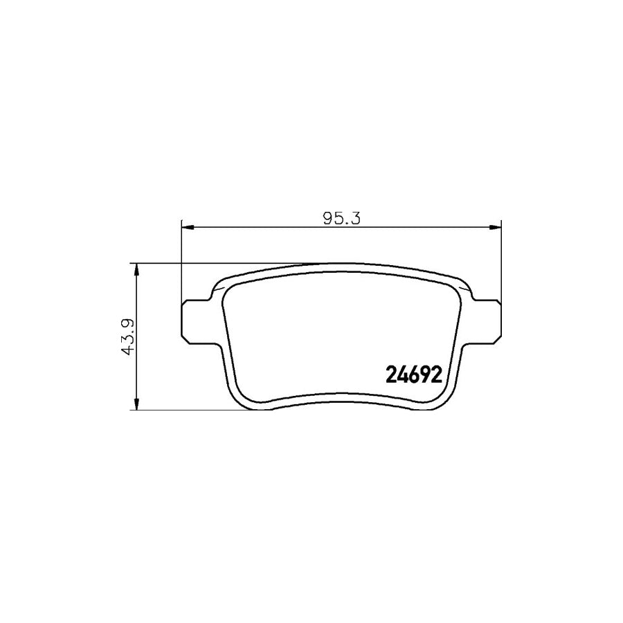 Hella 8DB 355 020 641 Brake Pad Set Not Prepared For Wear Indicator With Brake Caliper Screws