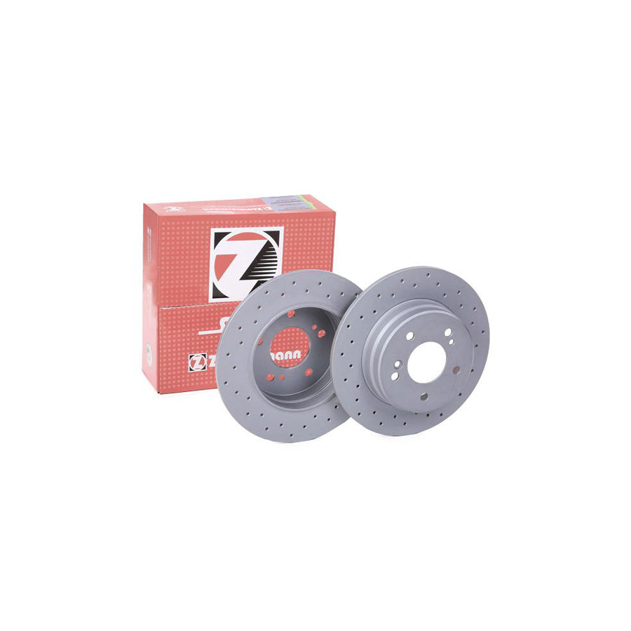 ZIMmERMANN SPORT COAT Z 400 1412 52 Brake Disc Perforated Solid Coated