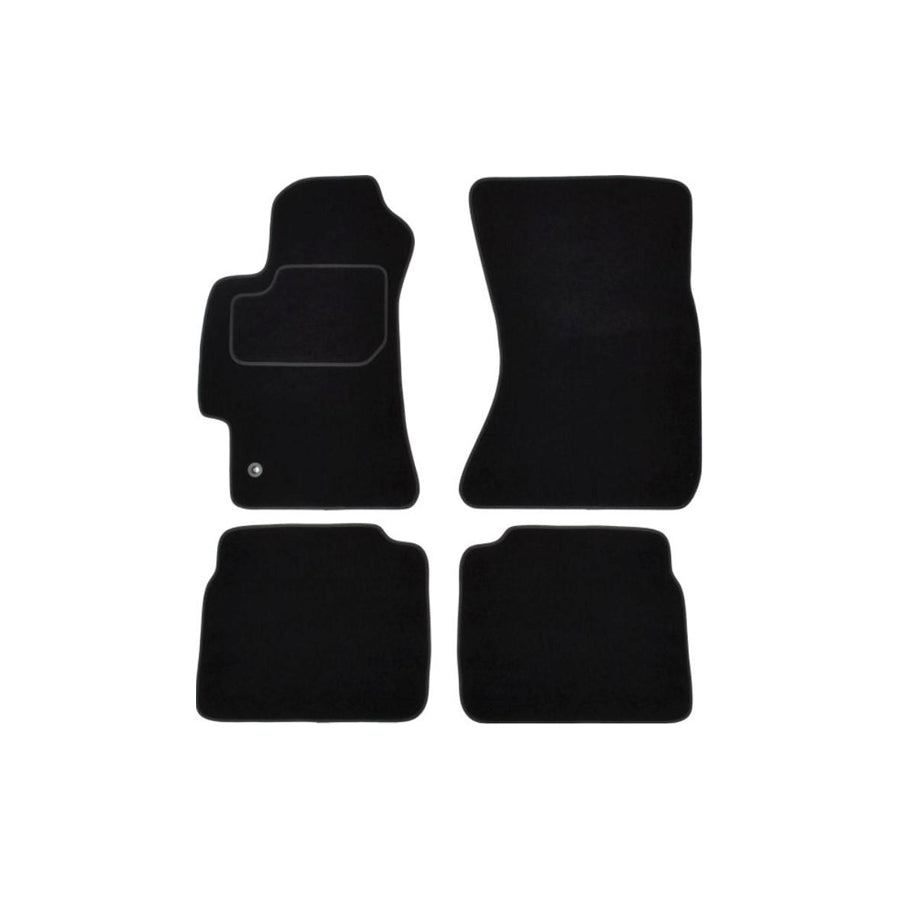 MAMMOOTH A041 SUB85 PRM 01 Floor mat set for SUBARU Legacy IV Saloon (BL) Textile, Front and Rear, Quantity: 4, Black