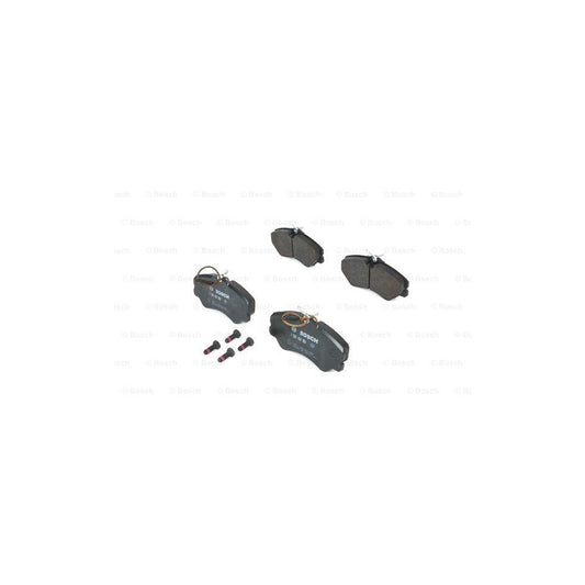 Bosch 0986460998 Brake Pad Set Incl Wear Warning Contact With Anti Squeak Plate With Bolts Screws With Mounting Manual BP564