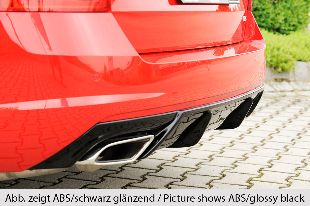 Rieger 00079016 Skoda 5E Octavia RS Rear Diffuser -  Matte Black