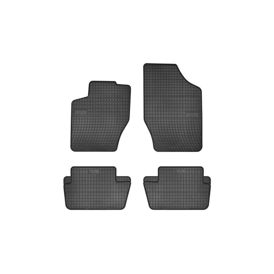 FROGUM Tailored 0632C Floor mat set Elastomer, Front and Rear, Quantity: 4, Black, (LHD)