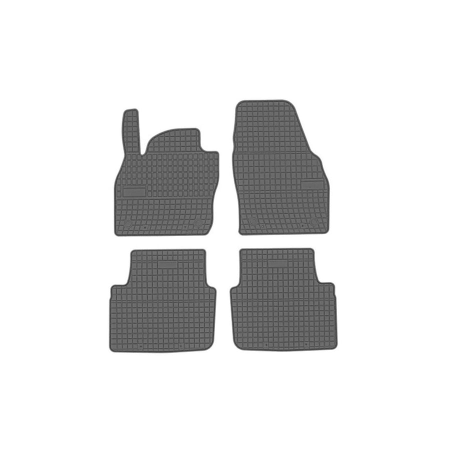 FROGUM Tailored 410725 Floor mat set Elastomer, Front and Rear, Quantity: 4, Black, (LHD)