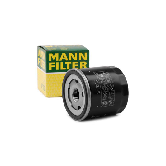 MANN-FILTER W 7035 Oil Filter Spin-on Filter, with one anti-return valve