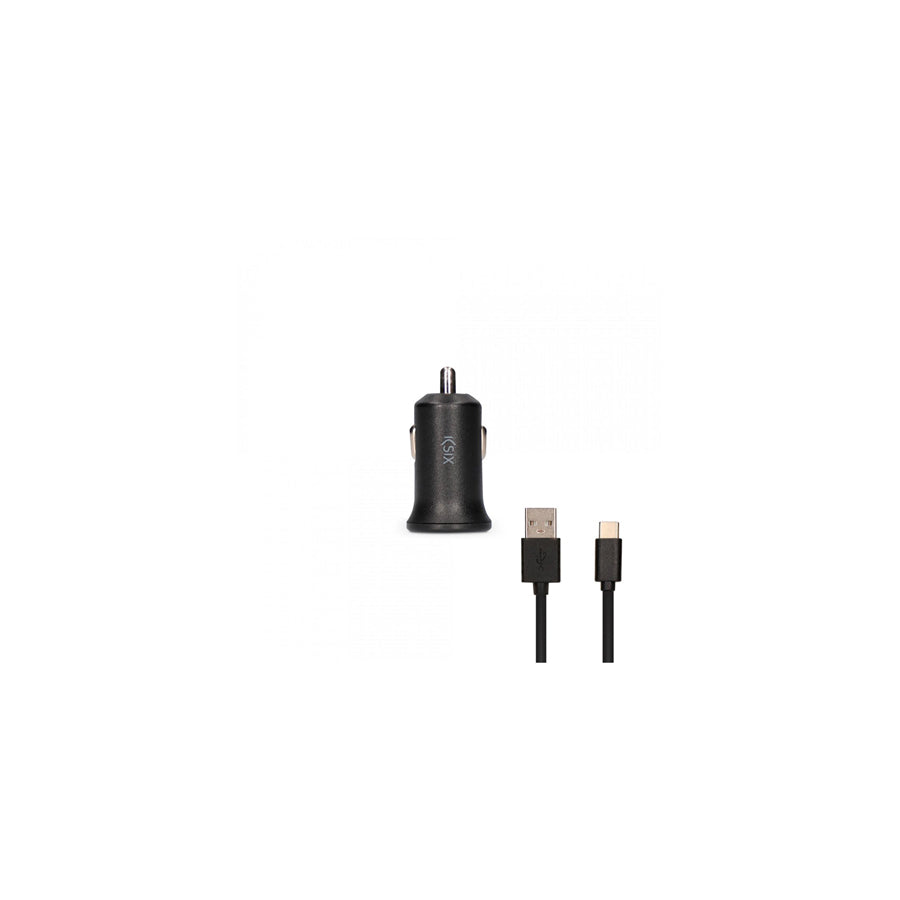 KSIX B1740CR3A In-car charger 12-24V, Number of inlets/outlets: 1 USB, micro USB, Black