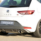 Rieger 00099186 SEAT 5F Leon FR Rear Diffuser for Sport Tailpipe Left & Right - Carbon-Look