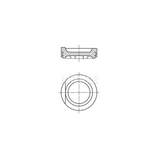 MAHLE ORIGINAL 030 31 01 Piston 83,01 mm, with piston rings