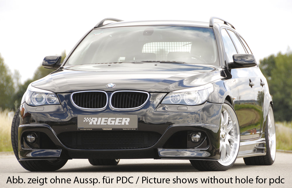 Rieger 00053611 BMW 5 Series E60 E61 Front Bumper
