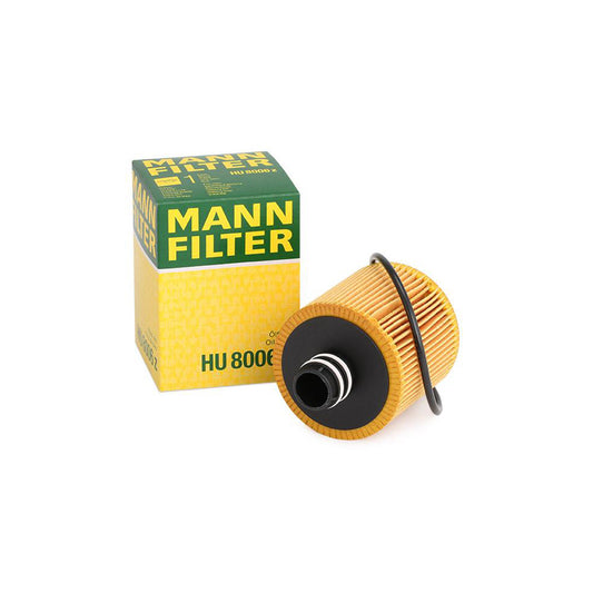 MANN-FILTER HU 8006 z Oil Filter with seal, Filter Insert