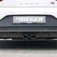 Rieger 00099185 SEAT 5F Leon FR Rear Diffuser for Twin Tailpipe Centre - Carbon-Look
