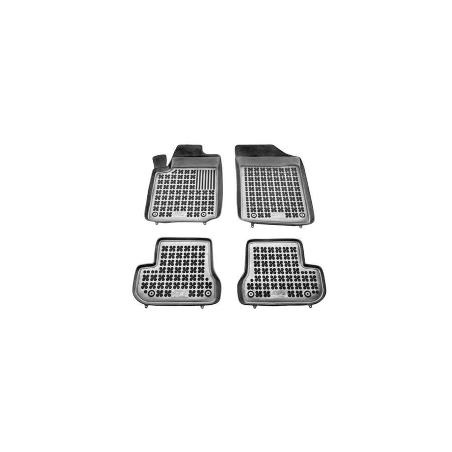 REZAW PLAST Tailored 201216 Floor mat set for CITRO??? C2 Hatchback (JM) Elastomer, Front and Rear, Quantity: 4, Black