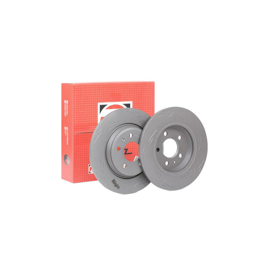 ZIMmERMANN 100 3333 53 Brake Disc Slotted Solid Coated