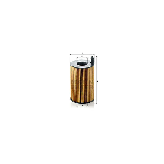 MANN-FILTER HU 8005 z Oil Filter with seal, Filter Insert