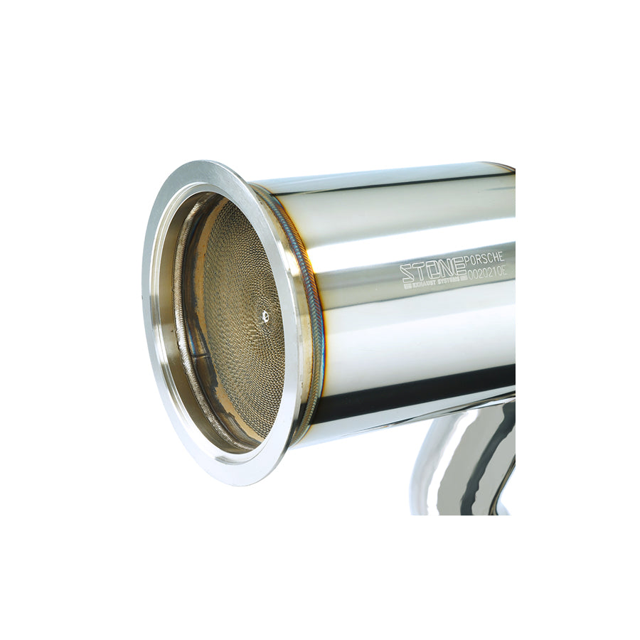 Stone Exhaust Porsche E3 Cayenne 3.0T Eddy Catalytic Downpipe