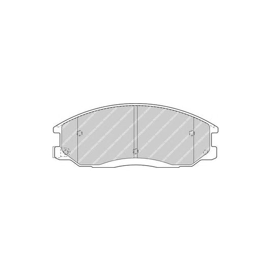 Ferodo Fqt1605 Brake Pad Set Front Axle Incl Wear Warning Contact