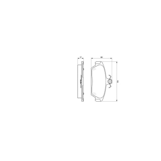Bosch 0986424092 Brake Pad Set BP037
