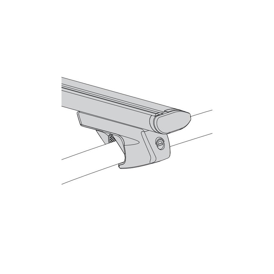 ATERA SIGNO, RT 048222 Roof bars for open roof rails, 122 cm, 100 kg, Aluminium