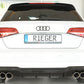 Rieger 00088182 Audi 8V A3 Rear Diffuser for Twin Tailpipe Left & Right - Glossy Black