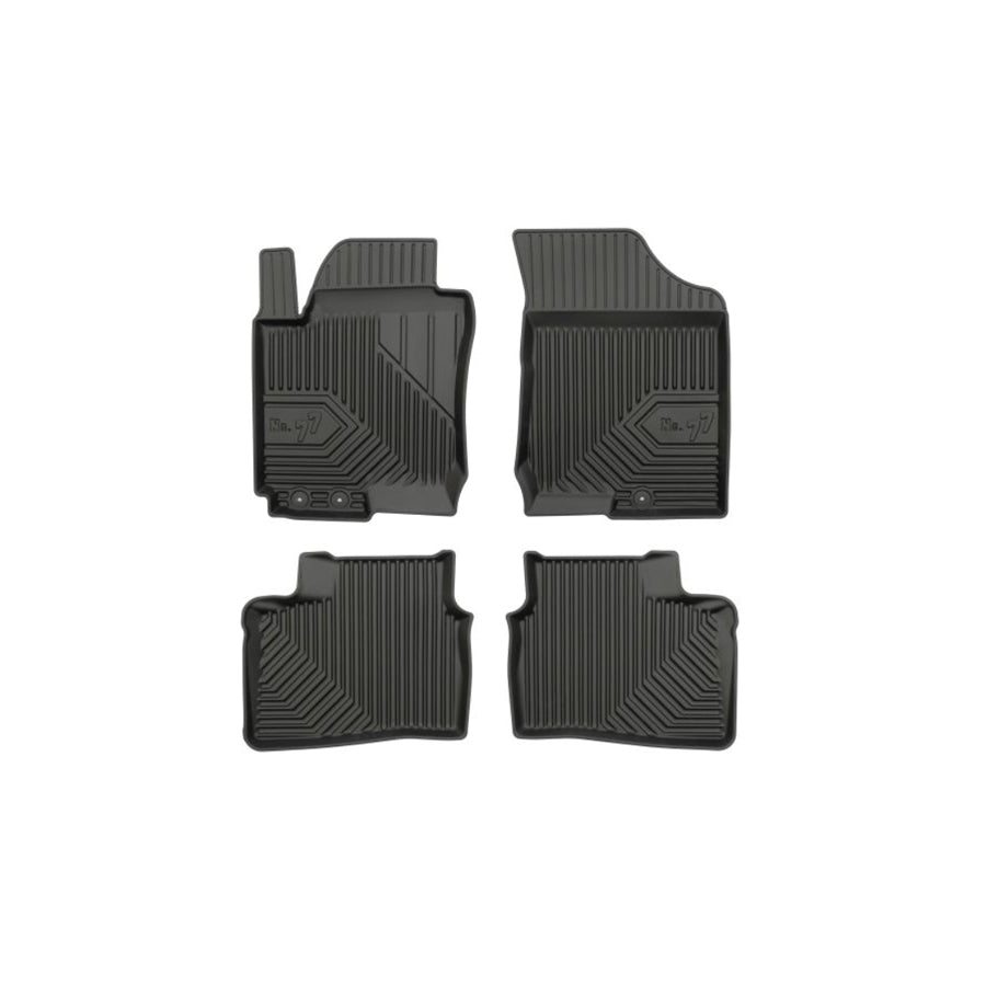 FROGUM Tailored 77408296 Floor mat set for HYUNDAI i30 I Hatchback (FD) Elastomer, Front and Rear, Quantity: 4, Black, (LHD)