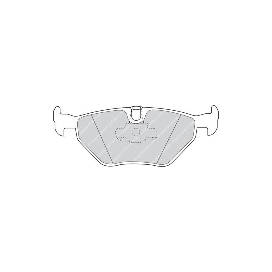 Ferodo Fqt1075 Brake Pad Set Rear Axle Excl Wear Warning Contact With Piston Clip