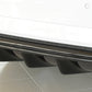 Rieger 00088182 Audi 8V A3 Rear Diffuser for Twin Tailpipe Left & Right - Glossy Black