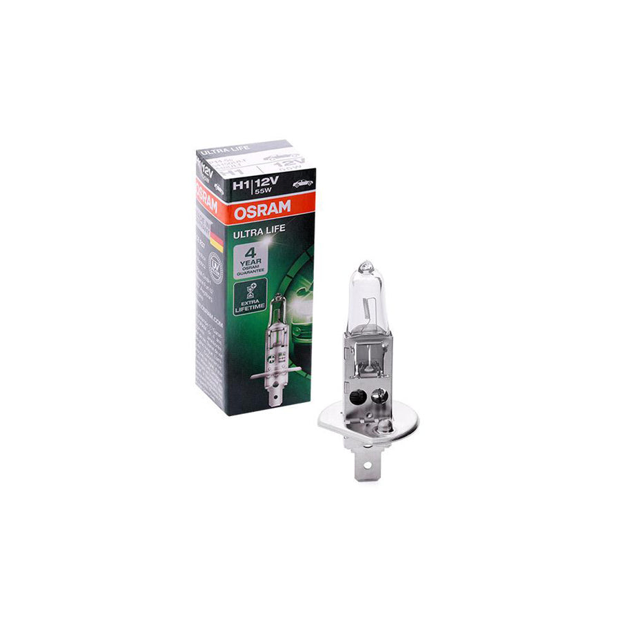 OSRAM ULTRA LIFE 64150ULT Bulb, spotlight H1 12V 55W P14,5s 3200K Halogen