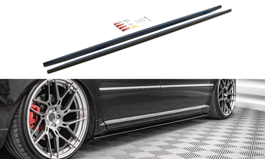 Maxton Design AU-S8-D3-SD1T Side Skirts Diffusers Audi S8 D3 | Duco Car Parts UK Car Parts