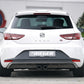Rieger 00099185 SEAT 5F Leon FR Rear Diffuser for Twin Tailpipe Centre - Carbon-Look