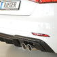Rieger 00088182 Audi 8V A3 Rear Diffuser for Twin Tailpipe Left & Right - Glossy Black