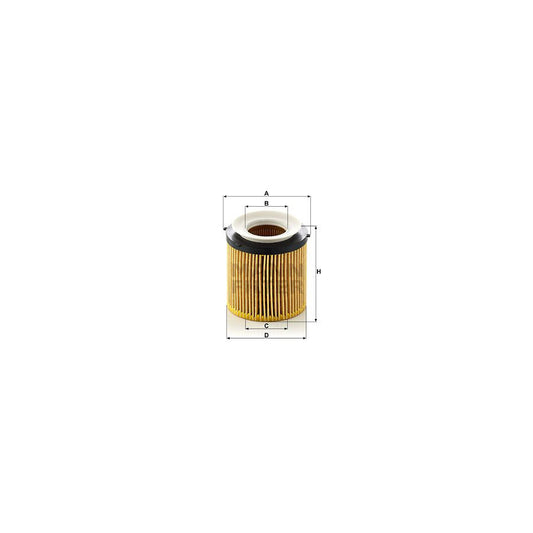 MANN-FILTER HU 8002 y Oil Filter with seal, Filter Insert