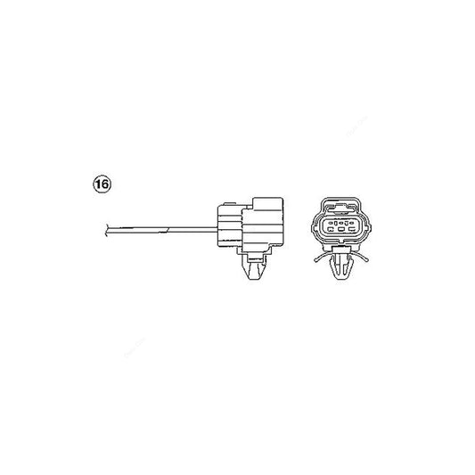 NTK Lambda Sensor - Oxygen / O2 Sensor OZA186-F3 (NGK 0289) - Mazda