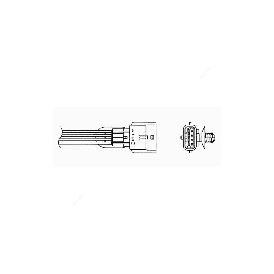 NTK Lambda Sensor - Oxygen / O2 Sensor OZA837-EE7 (NGK 94149)