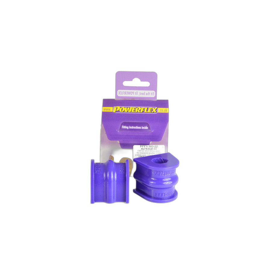 Powerflex PFF1-103-22 Alfa Romeo Alfasud Front Anti Roll Bar To Chassis Bush 22mm | Duco Car Parts UK Car Parts