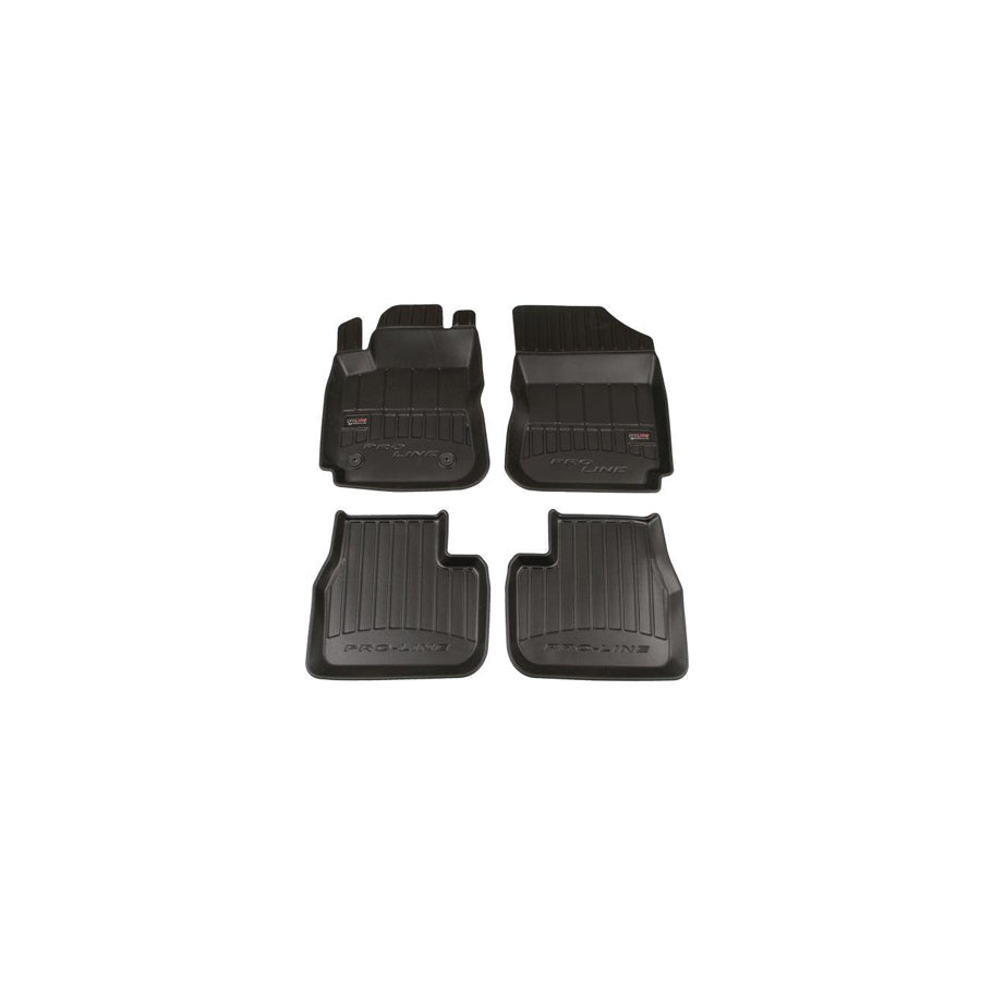 FROGUM Tailored 3D408173 Floor mat set for CITROEN C4 II Cactus Elastomer, Front and Rear, Quantity: 4, Black, (LHD)