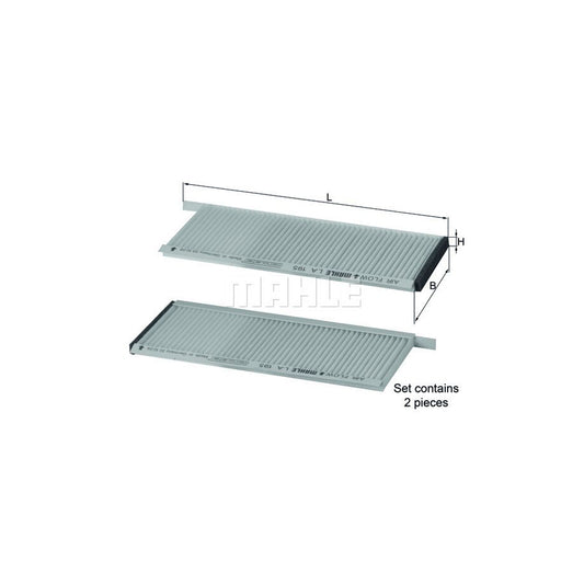 MAHLE ORIGINAL LA 195/S Pollen filter Particulate Filter